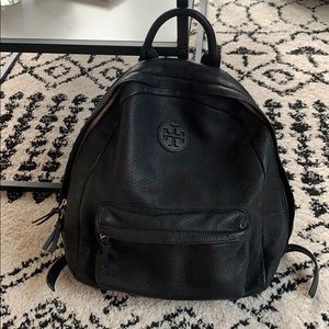 Tory Burch Black Leather Backpack✨